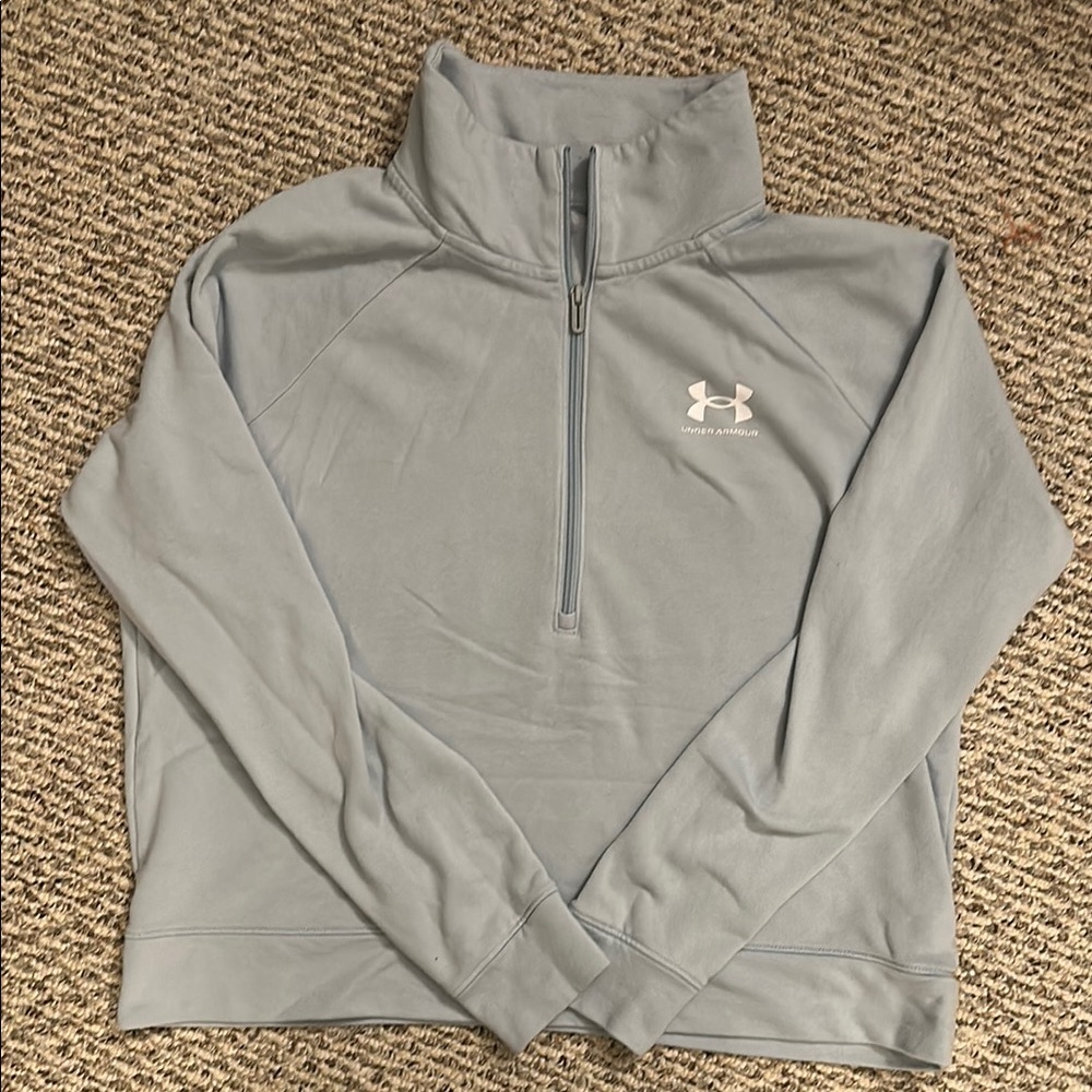 Under Armour Light Blue Quarter-Zip Pullover